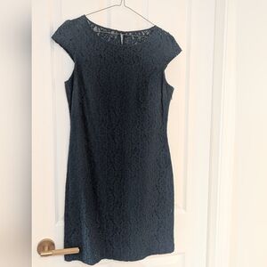 Jacob Dark Teal Lace Mini Dress